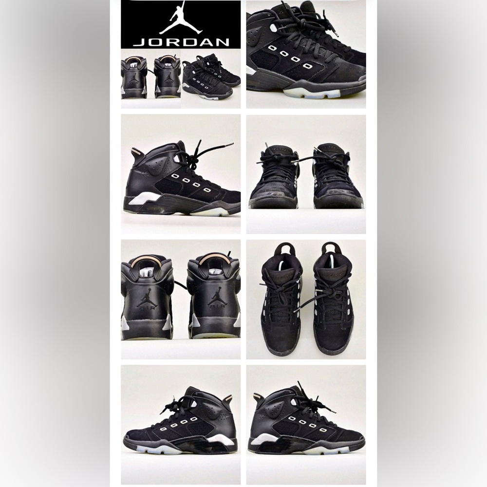 Jordan Black and White Sneakers
